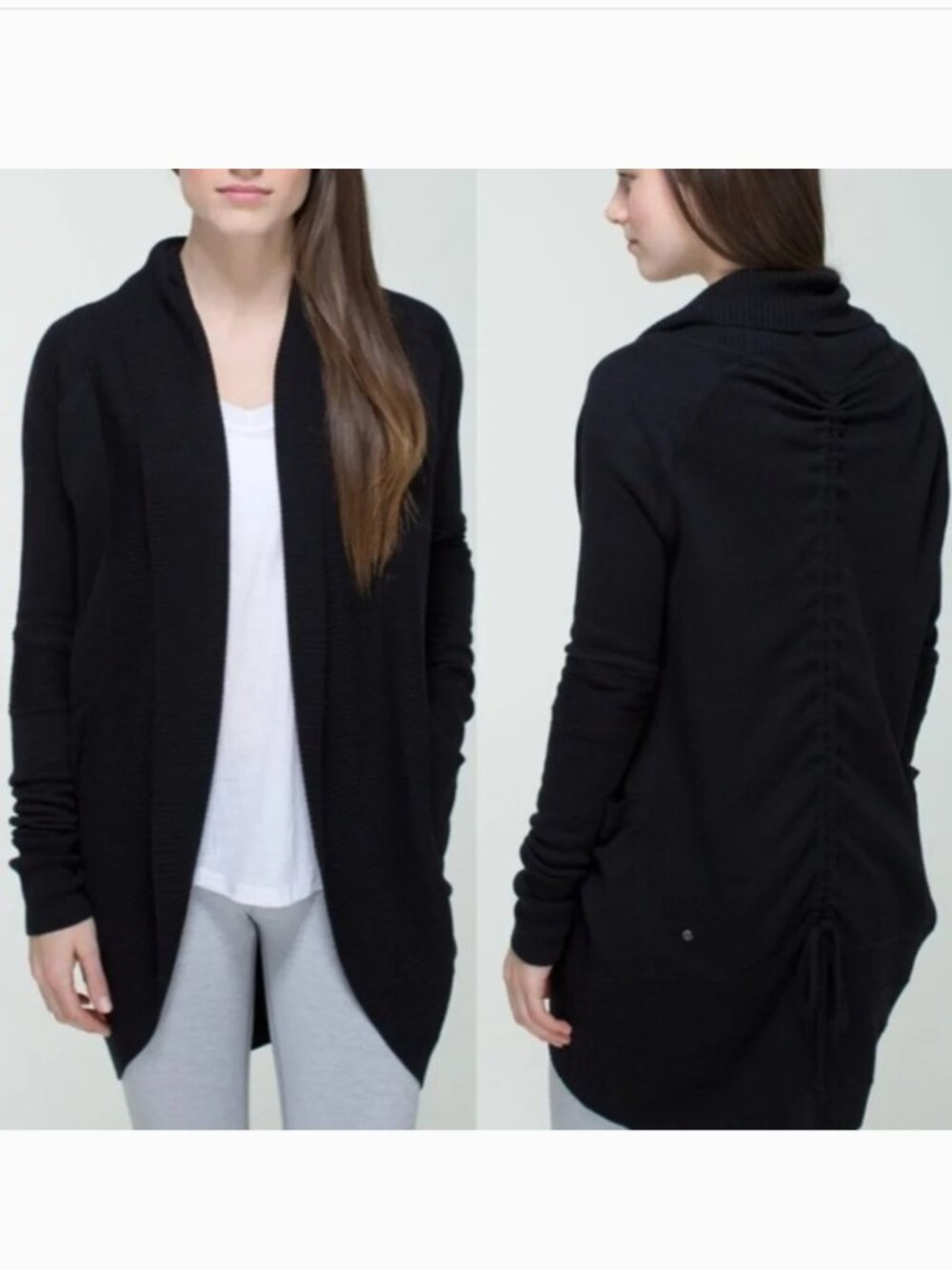 Lululemon Black Coal Transformation Wrap W3315S Size 6